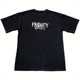 FRQNCY Mushroom Skull Acid Wash T-shirt