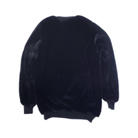 FRQNCY Rabbit Faux Fur Black Sweater