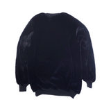 FRQNCY Rabbit Faux Fur Black Sweater