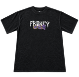 FRQNCY Mushroom Skull Acid Wash T-shirt