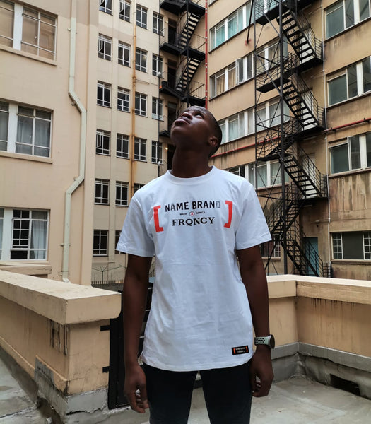 White Logo Tee