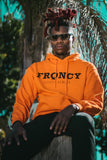 FRQNCY Orange Hooded Sweater