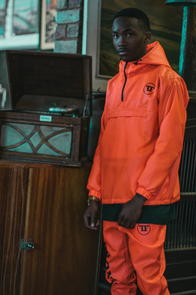 Orange Hooded Jacket