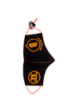 FRQNCY x NAMEBRAND Orange on Black Mask