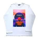 FRQNCY Afrofuturism White Long Sleeve T-shirt